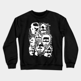 Welcome To The Post-Human Age - Screenprinting image Black Crewneck Sweatshirt